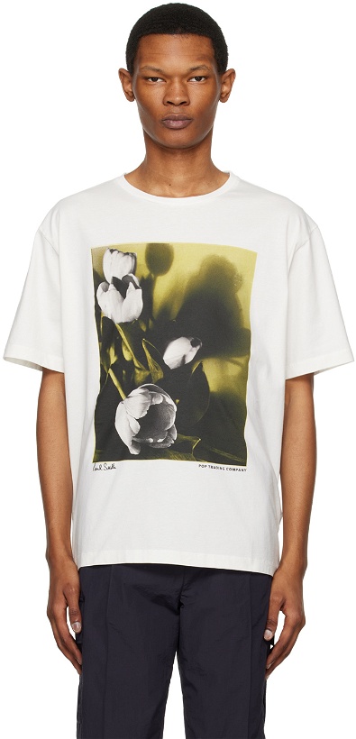 Photo: Pop Trading Company White Paul Smith Edition T-Shirt