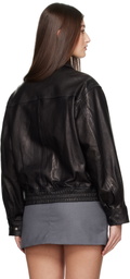 Dunst Black Lambskin Leather Jacket