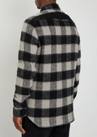 Rick Owens Checked Wool Overshirt Black