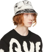 Alexander McQueen Black & Off-White William Blake Dante Bucket Hat