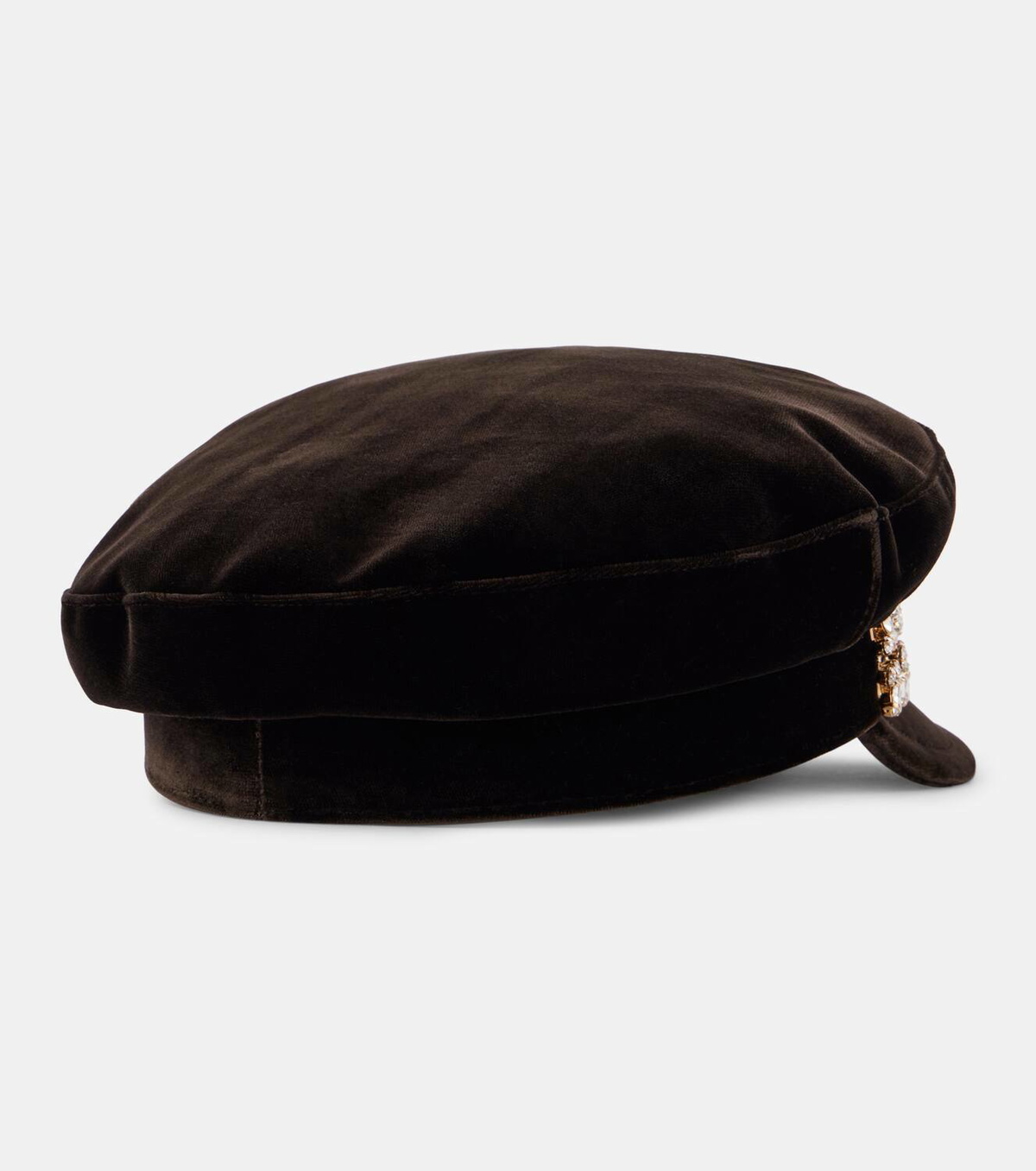 Roger Vivier Velvet newsboy cap