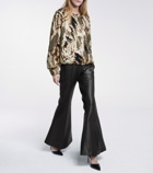 Khaite Charles high-rise flared pants