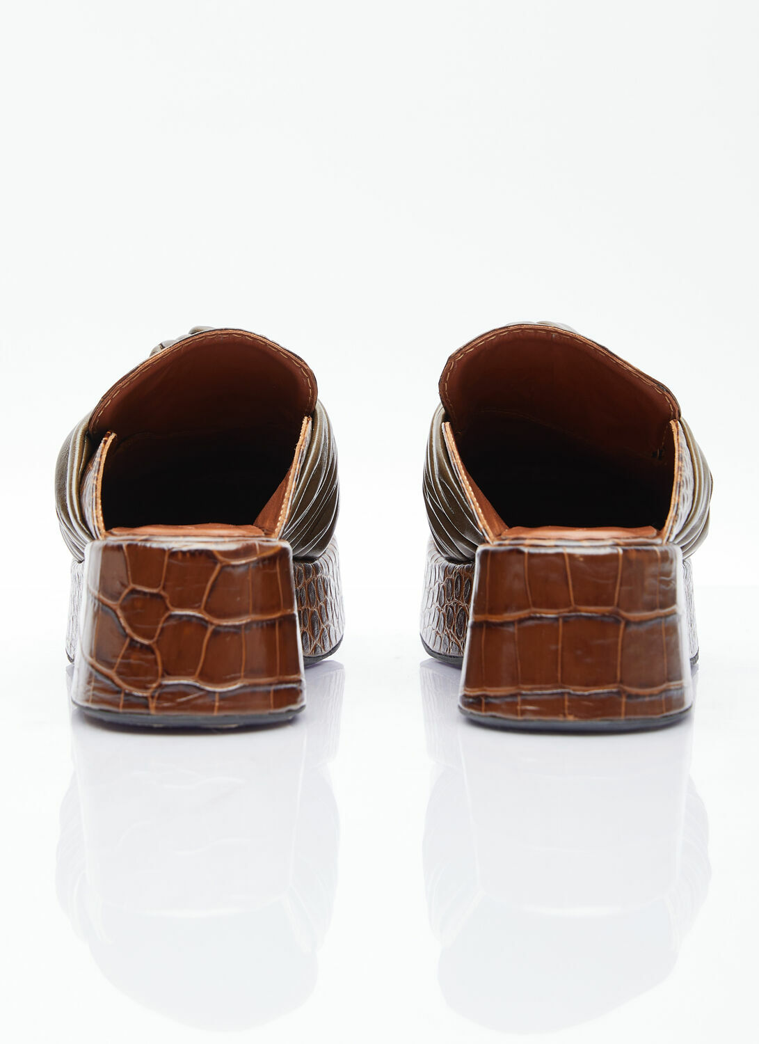 Rejina Pyo Knot Platform Mules