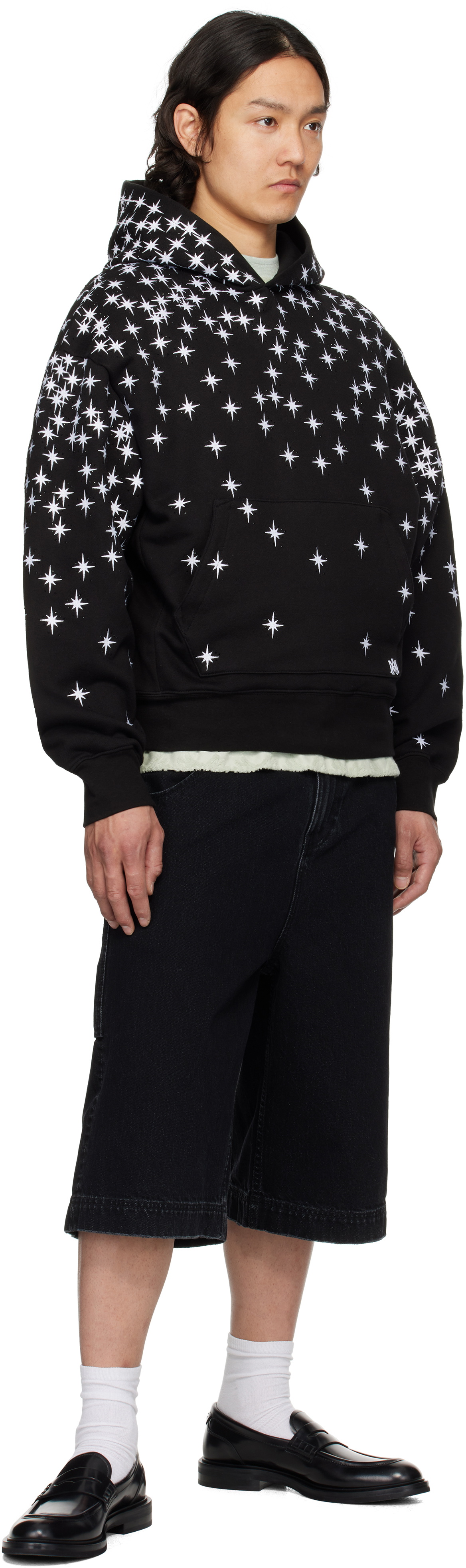 AMIRI Black Starburst Crystal Hoodie Amiri