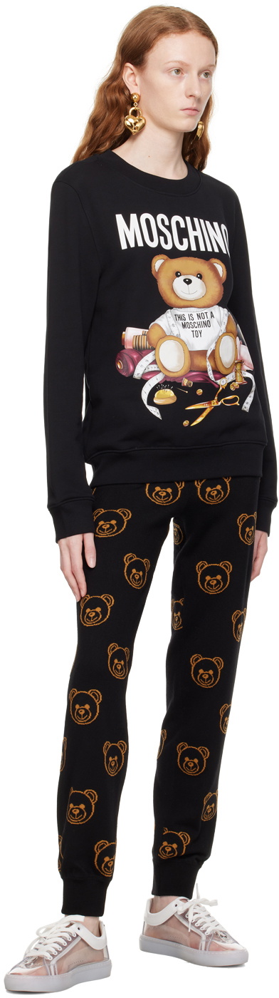 Moschino Black Teddy Bear Sweatshirt