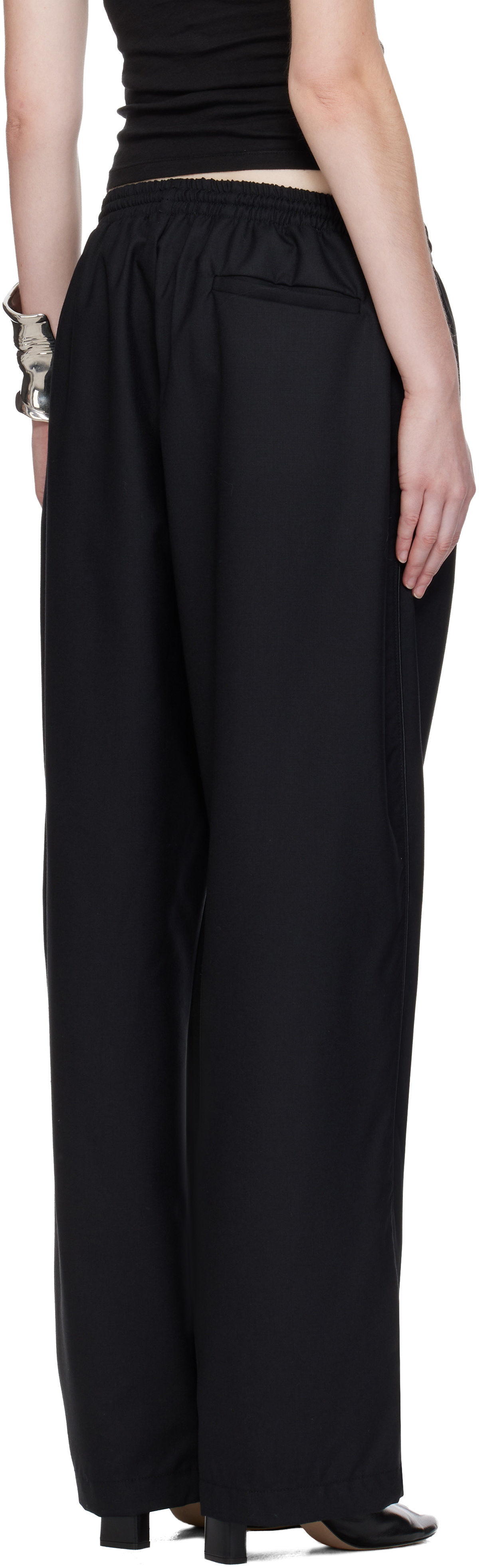 WILLY CHAVARRIA Black Ruff Rider Track Pants