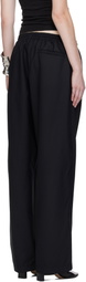 WILLY CHAVARRIA Black Ruff Rider Track Pants