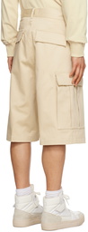 AMI Alexandre Mattiussi Off-White Cargo Pocket Shorts