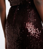 Simkhai Nikki sequined midi skirt