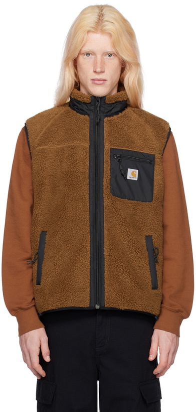 Photo: Carhartt Work In Progress Brown Prentis Vest