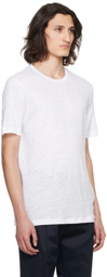 BOSS White Slub T-Shirt