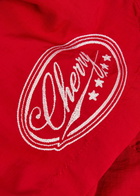 Cherry Los Angeles Five Star Logo-embroidered Nylon Swim Shorts Red