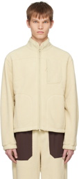 Outdoor Voices Beige PrimoFleece Relaxed Zip-Up