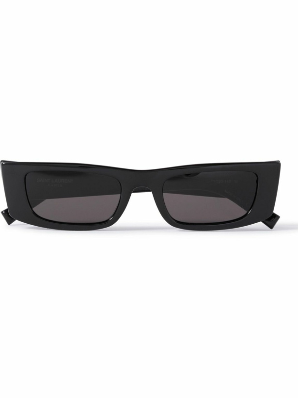 Photo: SAINT LAURENT - New Wave Square-Frame Acetate Sunglasses