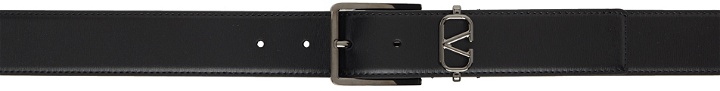 Photo: Valentino Garavani Black Mini VLogo Signature Belt