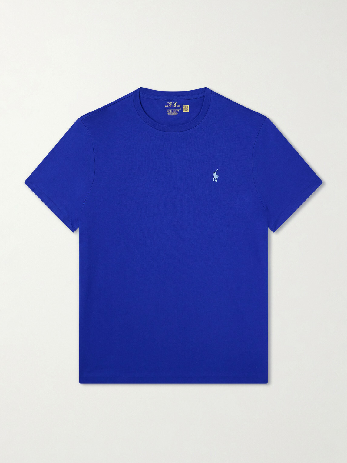 Polo Ralph Lauren - Logo-Embroidered Cotton-Jersey T-Shirt - Blue