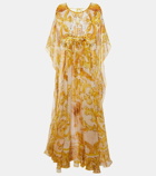 Dolce&Gabbana Majolica silk chiffon maxi dress