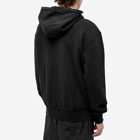 Han Kjobenhavn Men's Distressed Logo Hoodie in Distressed Black