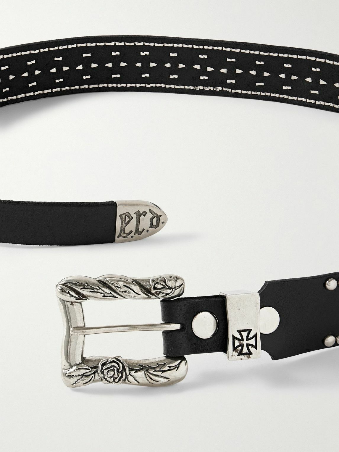 Enfants Riches Déprimés - 3.5cm Goodbye Franky Studded Leather Belt - Black