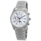 Longines The Longines Master Collection Chronograph GMT Automatic Moon Phase Silver Dial Unisex Watch L2.673.4.71.6