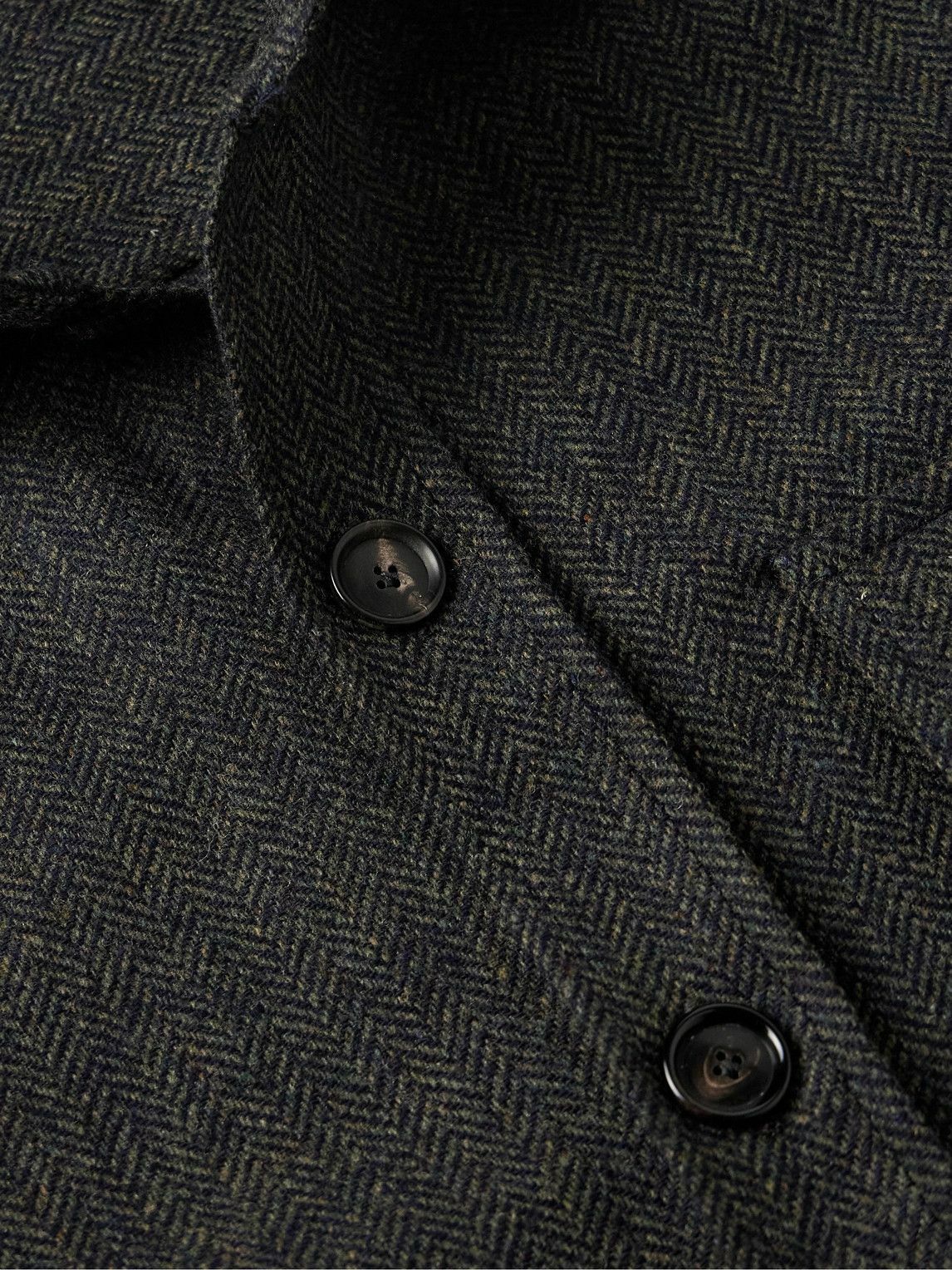 De Petrillo - Herringbone Wool and Cashmere-Blend Jacket - Gray