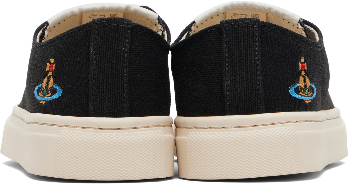 Vivienne Westwood Black Low Top Plimsoll Sneakers
