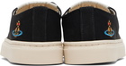 Vivienne Westwood Black Low Top Plimsoll Sneakers