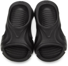Balenciaga Black Rubber Mold Slide Sandals