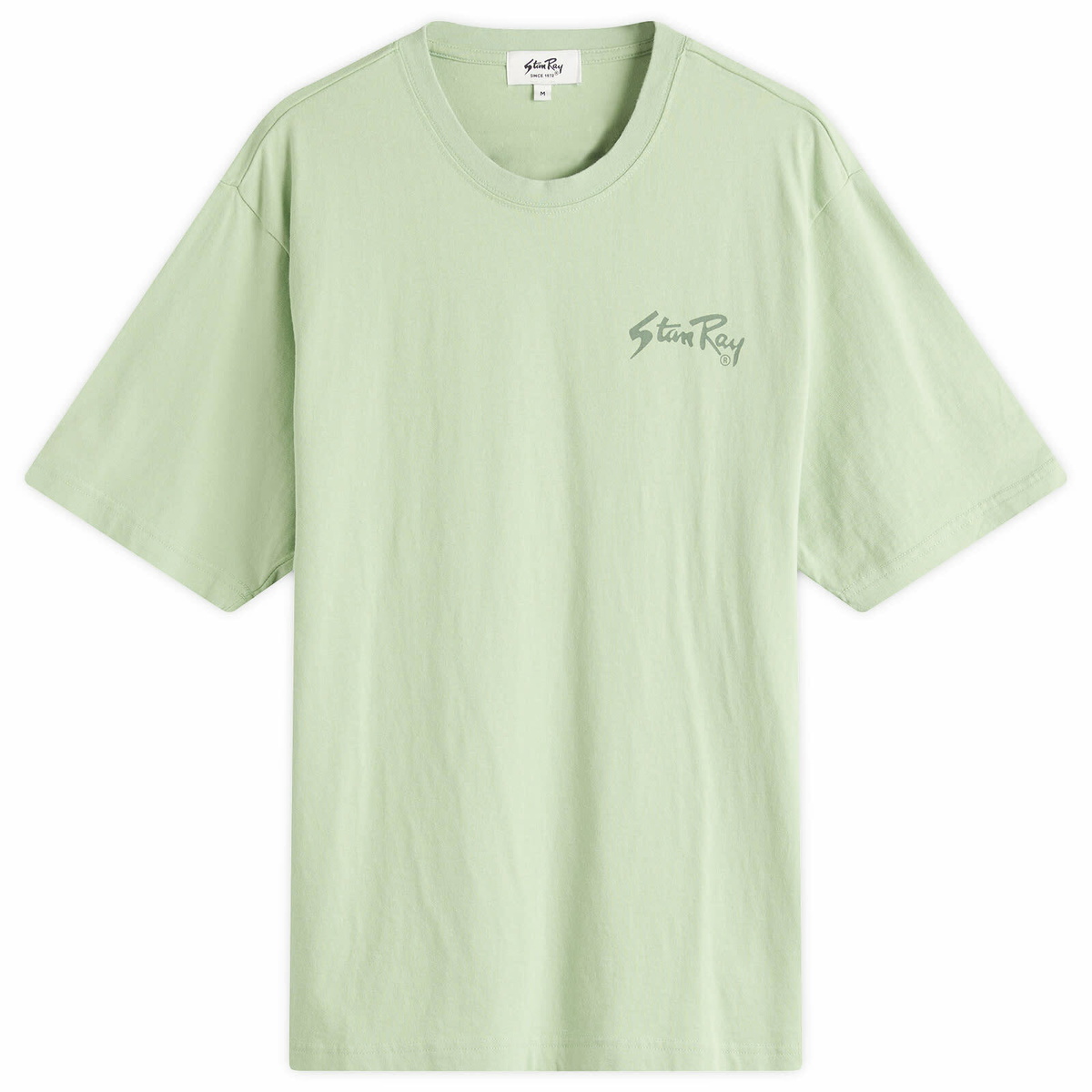 Stan Ray Men's Stan OG T-Shirt in Quiet Green/Tonal
