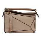 Loewe Taupe Mini Puzzle Bag