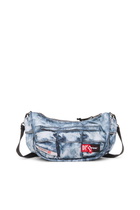 Diesel Multipocket bag in trompe l'oeil denim - Crossbody Bags - Unisex - Blue