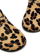 Alohas Halia Leopard-print Calf-hair Clogs