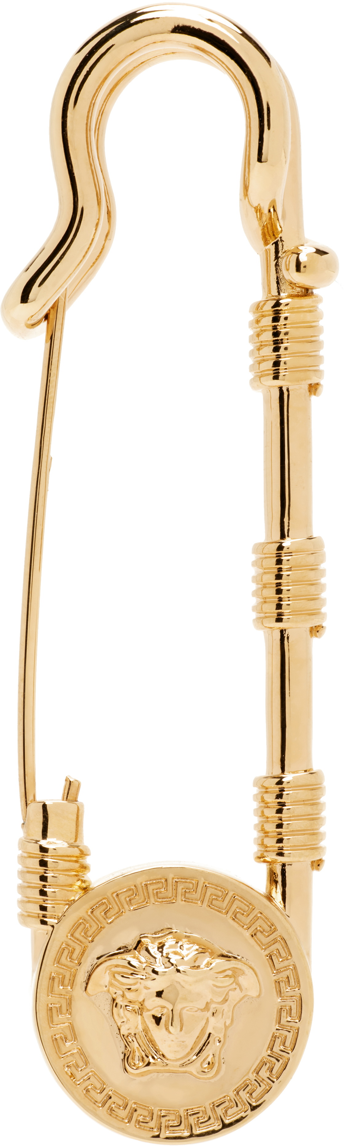 Versace Safety Pin Brooch