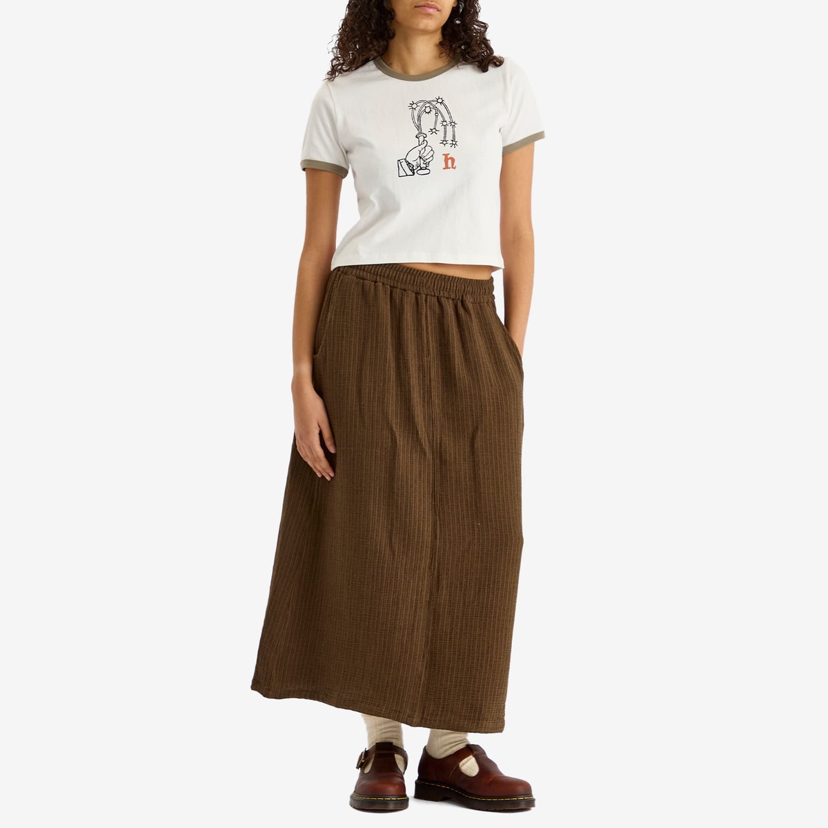 Heresy Women's Scrim Skirt in Brown