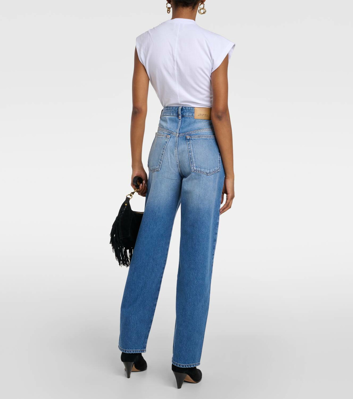 Isabel Marant Vetan high-rise wide-leg jeans