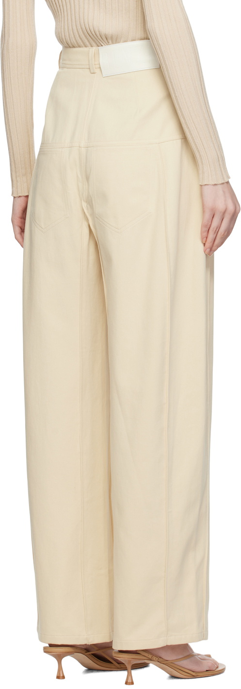 BEVZA Beige Ballon Jeans