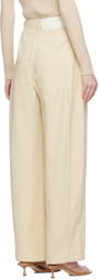 BEVZA Beige Ballon Jeans