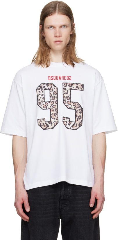 Photo: Dsquared2 White Wild2 Loose Fit T-shirt