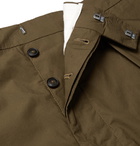 Officine Generale - Cotton-Poplin Shorts - Men - Green