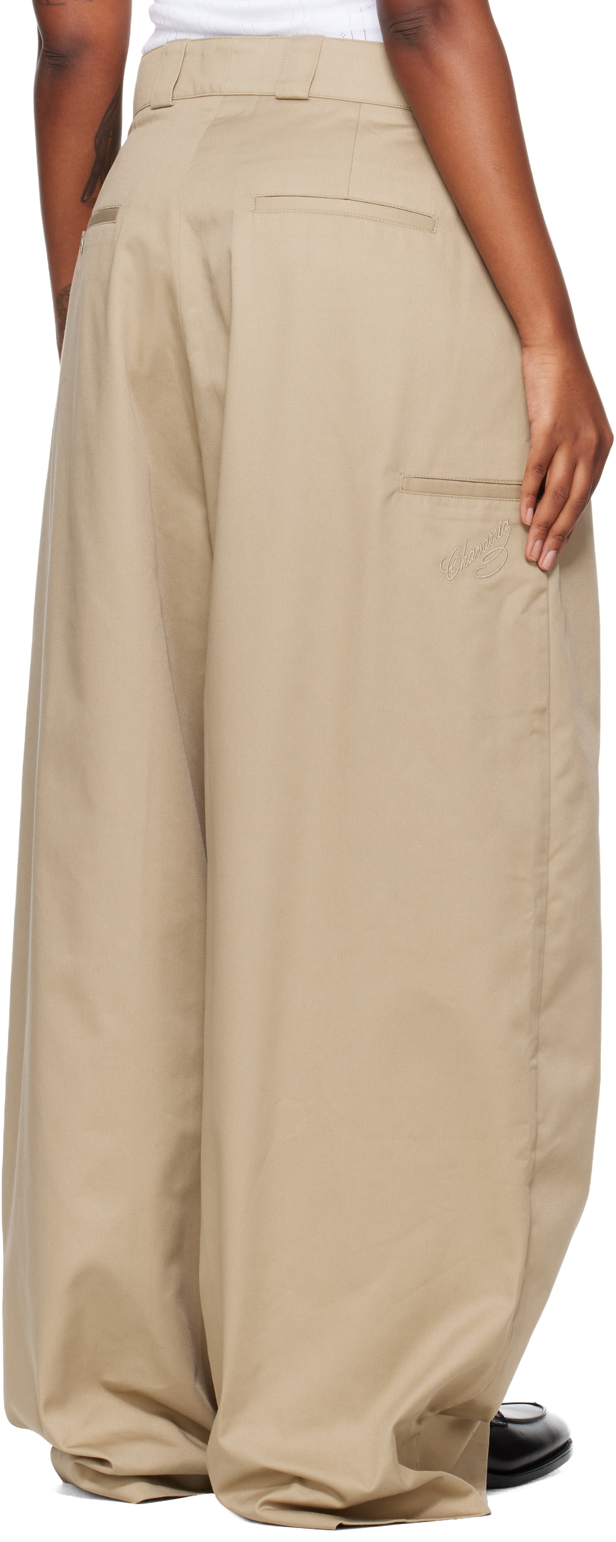 WILLY CHAVARRIA Beige Cholo Chino Trousers