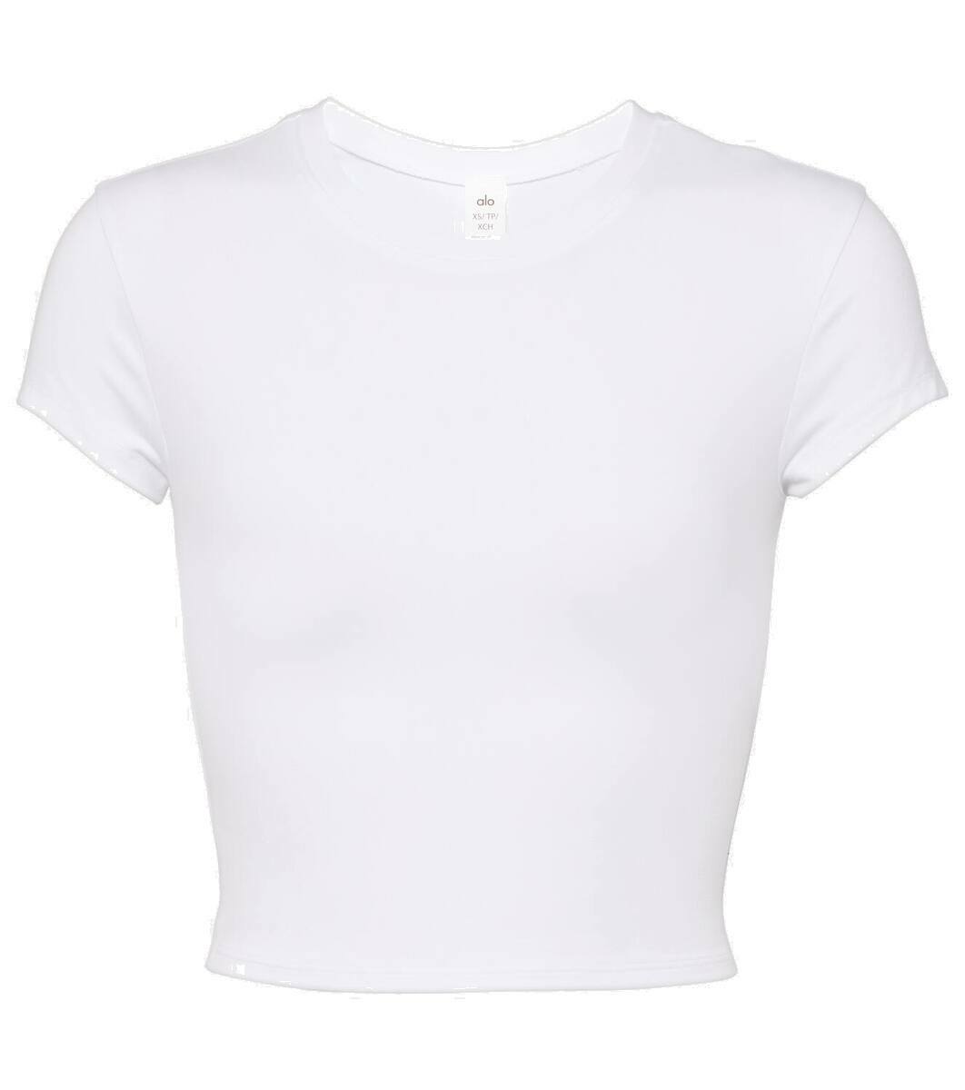 Alo Yoga Alosoft cropped jersey T-shirt Alo Yoga