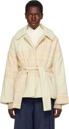 The Elder Statesman Beige Patchwork Jacket