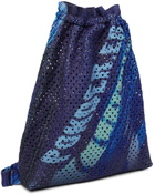 PONDER.ER SSENSE Exclusive Blue Cush Messenger Bag