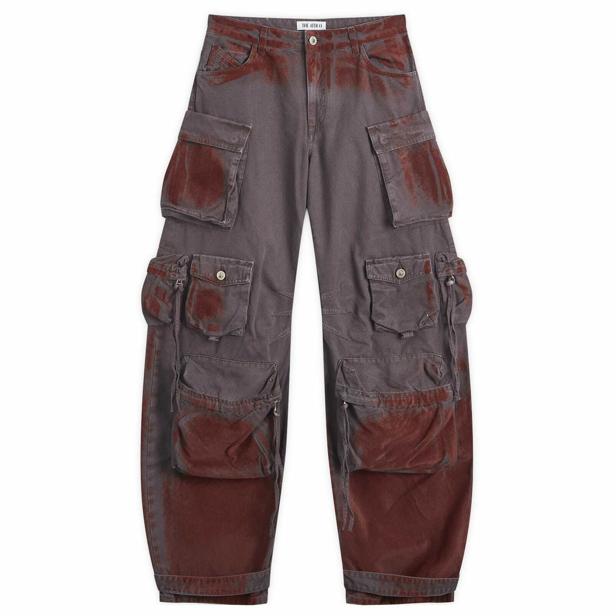 The Attico Women's Cargo Pants in Burgundy/Purple The Attico