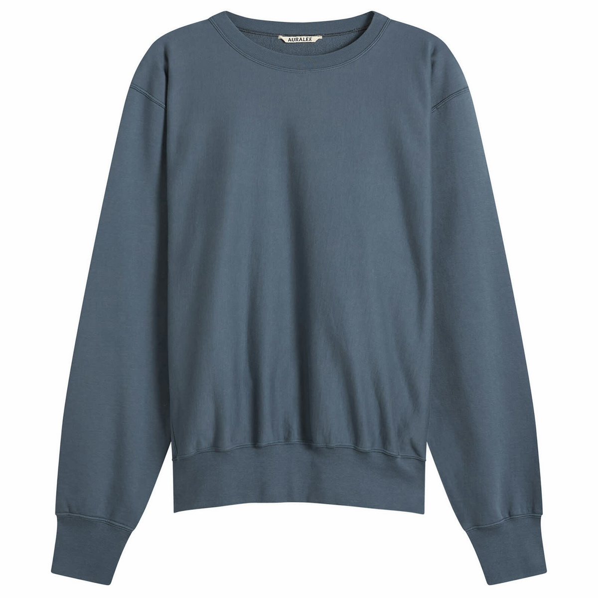 Auralee Men's High Gauge Sweatshirt in Dusty Blue