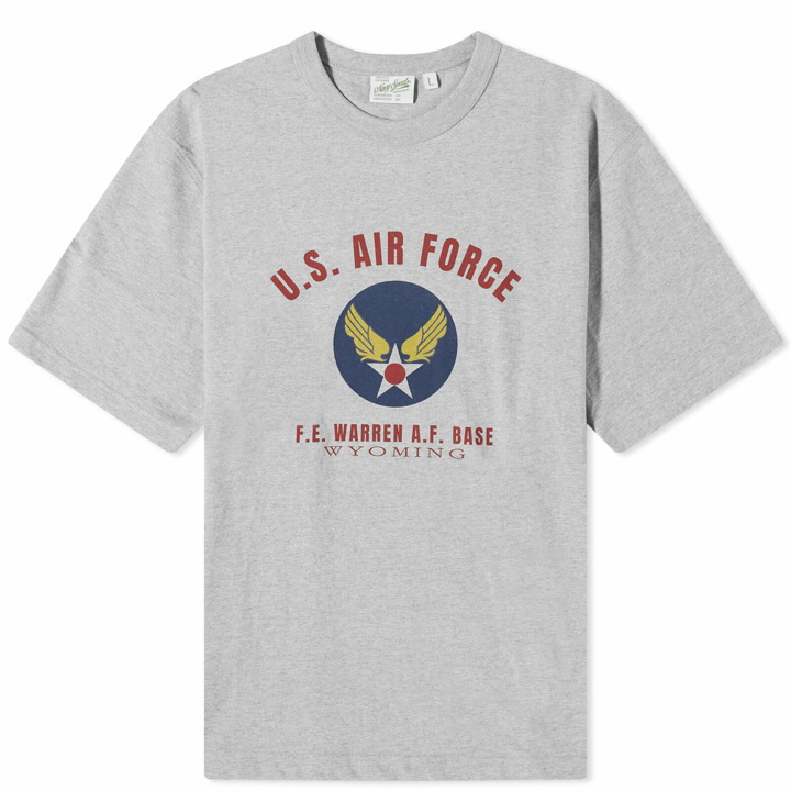 Photo: Uniform Bridge Men's Wyoming Air Force T-Shirt in Grey