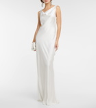 Norma Kamali Maria satin gown