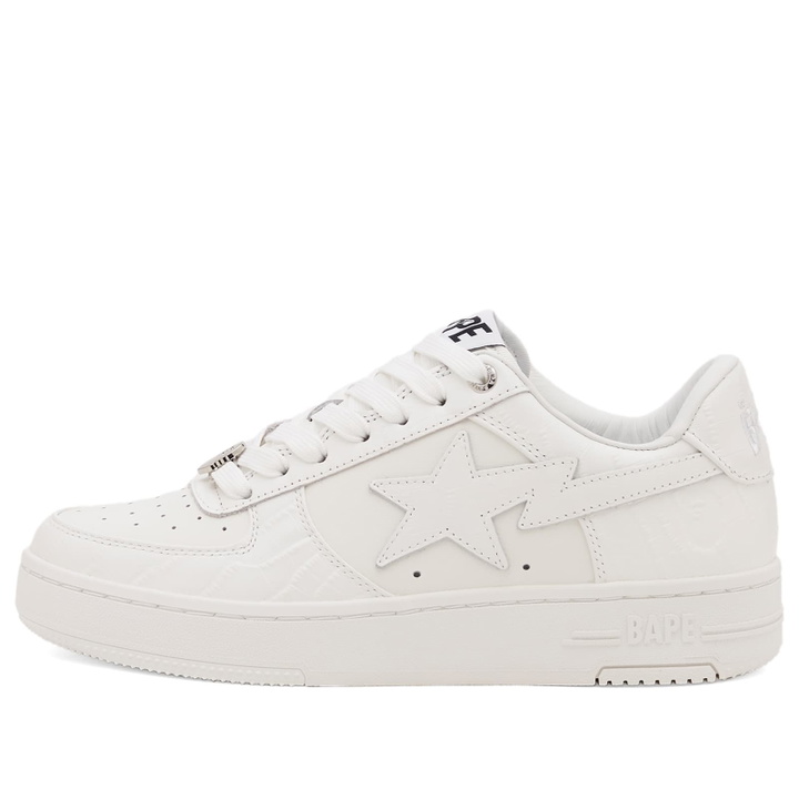 Photo: A Bathing Ape Women's Bape Sta #3 Sneakers in White