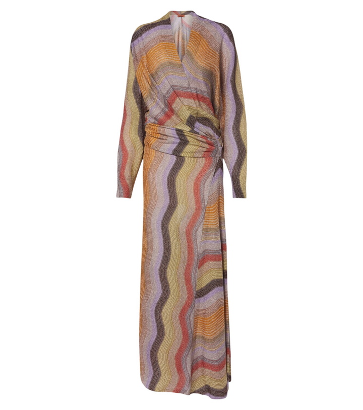 Photo: Missoni Draped printed lamé gown