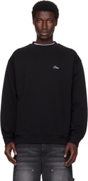 Dime Black Cursive Small Logo Crewneck Sweatshirt